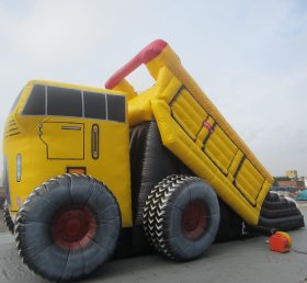 T8-373 شاحنة وحش عملاقة للأطفال قابلة للنفخ شرائح جافة