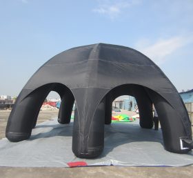 Tent1-23 قبة الإعلان الأسود خيمة قابلة للنفخ
