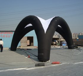 Tent1-215 قبة الإعلان الأسود خيمة قابلة للنفخ