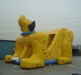 T8-539 الكلب الأصفر للأطفال قابلة للنفخ الشريحة