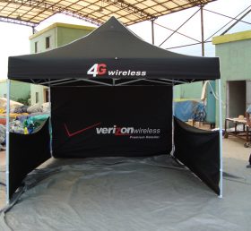 F1-22 خيمة تجارية مطوية سوداء