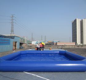 Pool1-557 حمام سباحة كبير باللون الأزرق الداكن