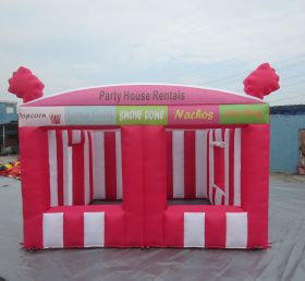 Tent1-533 خيمة حمراء قابلة للنفخ لاستئجار منزل الحفلات