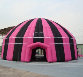 Tent1-370B قبة نفخ أسود وردي