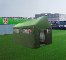 Tent1-4089 خيمة عسكرية خضراء في الهواء الطلق